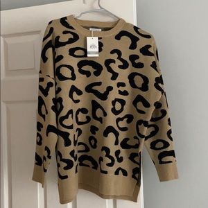 Leopard print sweater